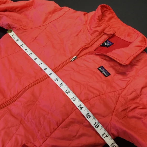 Girls Patagonia Jacket XL Coral Quilted Full‎ Zip